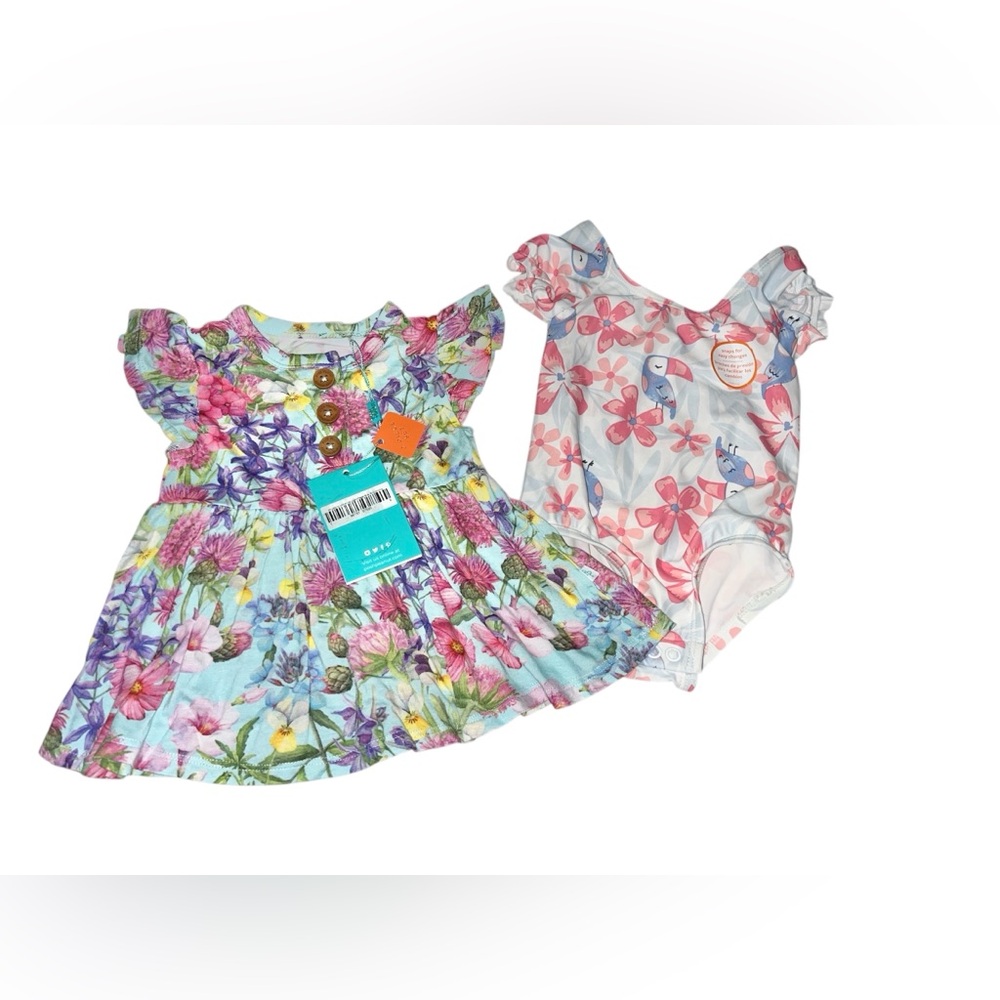 NWT Posh Peanut Top & Carters Swimsuit